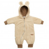 Luxusný detský zimný overal New Baby Teddy bear béžový 56 (0-3m)