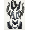 Yamaha Xmax X-MAX 125 300 23+ ŠATA KOMPLET DEFLEKTORY BODY BOK BLUE