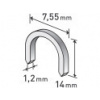 Extol Premium 8852305 spony oblé, balenie 1000ks, 14mm, 7,55x0,52x1,2mm
