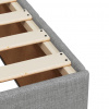 vidaXL Boxspring posteľ s matracom bledosivý 100x200 cm látka - Sivá - 210303-92793
