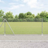 zahrada-XL Plot s stĺpmi Strieborná 0.8 x 10 m Oceľ 3352279