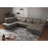 Sit & More SEDACIA SÚPRAVA, textil, koža, sivá - Sedačky - 00014401173N