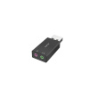 HAMA USB zvuková karta, USB konektor - 2x 3,5 mm jack zásuvka, stereo - 00200323