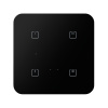 Dotykový sklenený ovládač so spínacími relé RFSW-242/B BLACK