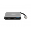 Natec multiport adaptér Fowler MINI USB-C PD, USB 3.0, HDMI 4K/ PN:NMP-1607