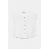 Detská ľanová košeľa United Colors of Benetton 5IPVGQ02E.P.Seasonal biela 90