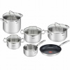 Sada hrncov - ČASOVÉ JEDNOTKY SET TEFAL DUETTO + SILVER 6,1L INDUKCIA (Sada hrncov - ČASOVÉ JEDNOTKY SET TEFAL DUETTO + SILVER 6,1L INDUKCIA)