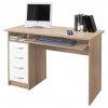 Livetastic PC STÔL, biela, dub sonoma, 110/75/55 cm - Kancelárske série - 000887001101