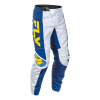 Nohavice F-16, FLY RACING - USA 2025 (biela/modrá/žltá, veľ. 30)