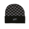 čiapka CHECKERED CUFF BEANIE, ALPINESTARS (čierna/sivá)