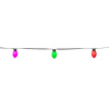 LBM 10m Smart Outdoor Light Chain - 50 x Cone Globe