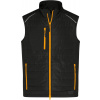 James & Nicholson | JN 1822, Pánska vesta, čierna - oranžová neon, 6XL