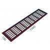 SRL - ALFA vetracia mriežka 100 x 1000 mm Dĺžka: 1000 mm, Šírka: 100 mm BRM - bronz matný (C33)
