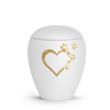 Zvieracia urna Verona Heart - Biela 2,8l