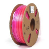 Gembird Gembird tisková struna (filament), PLA, 1,75mm, 1kg, silk rainbow, červená/fialová