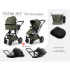 MOON PIÚ Extra set Black chrome - MOSS GREEN