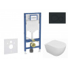 GEBERIT - Duofix Set předstěnové instalace, klozetu Oudee a sedátka softclose, tlačítko Sigma20, matná černá/černá SANI11CA5108B