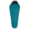Spací vak Warmpeace SOLITAIRE 250 EXTRA FEET teal green/black - 170 cm L