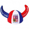 Klobúk s rohmi a vlajkou Česká republika Czech Team with emblem 2