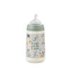 SUAVINEX | Dojčenská fľaša Walk anatomická M silikón 270 ml Variant: SUAVINEX | Dojčenská fľaša Walk anatomická M silikón 270 ml - zelená