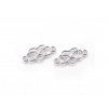 Pro Háčkování Mezidíl nekonečno propletené se srdcem 22 x 10 mm ocel