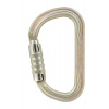 Veľká oceľová karabína Petzl Vulcan zlatá triact lock