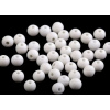 Plastové korálky matné Ø4 mm bílá 20g