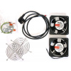 XtendLan Ventilácia pre nástenné rozvádzače, 2 ventilátory, napájací kábel, spojovací materiál