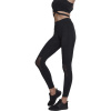 Urban Classics Ladies Tech Mesh Biker Leggings - ČIERNA (Čierne dámske legíny Ladies Tech Mesh Biker Leggings s vrúbkovaným vzorom nad kolenom a sieťovaným transparentným prvkom pod kolenami)