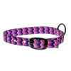 COBBYS PET Textilný obojok fialovo ružovo žlto modrý 25mm/70cm (COBBYS PET Textilný obojok fialovo ružovo žlto modrý 25mm/70cm)