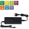 McLED Napájací adaptér 120 W, DC 24 V/5 A, IP20, čierny plast, s vidlicou