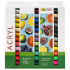 Marie's Acryl Paints 18 ks x 12 ml (Akrylové farby, sada 36 farieb šťastná farba)