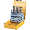 DT5923 DEWALT 19DÍLNÁ SADA VRTÁKŮ DO KOVU HSS-G V KOVOVÉ KAZETĚ
