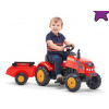 Falk Falk Šliapací traktor 2046AB X-Tractor s vlečkou a otváracou kapotou - červený FA2046AB - Šľapadlo