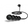 CONNECT IT prodlužovací kabel 230 V, 4 zásuvky, 3 m, bez vypínače (černý) CES-1326-BK