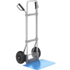 Hliníková rudla na vrecia ,lopata š x h 450 x 500 mm, modrá EUROKRAFTpro