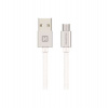Swissten Datový Kabel Textile Usb / Micro Usb 1,2 M Stříbrný (71522203)