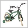 Detský bicykel so stabilizačnými kolieskami, zelený – 12COOLGREEN