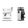 Ascaso Steel DUO PID PLUS, White&Wood + Rancilio STILE, white