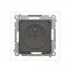 Zásuvka 250 V Simon 55 IP44 s clonkami modul grafit matný/transp