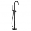 Aqualine Ceto Voľne stojaca vaňová batéria 117,5 cm, matná čierna BV357B