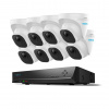 Reolink RLK16-820D8-A Smart dome 4K Security Kit with 3TB Built-In, 16-Channel NVR, 8x RLC-820A