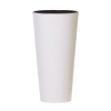 Prosperplast Kvetináč TUBUS SLIM biely lesk 25 cm