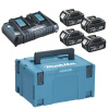 MAKITA 197626-8 sada 4xBL1850B + DC18RD + systainer