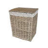 Košíkárna Kôš na bielizeň prútený šedý 37x49 cm