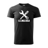 Sablio Tričko s potlačou pre otca MR. FIX IT - černé 5XL