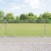 zahrada-XL Plot s stĺpmi Strieborná 0.8 x 10 m Oceľ 3352280