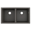 Hansgrohe S51 S510-U770 granitový dvojdrez pod dosku,Kameninová Šedá HG 43434290