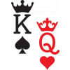 CUKROVÁ TLAČ jedlý obrázok na tortu Cukrová hmota Kráľ kráľovná King Queen + MENO