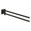 Grohe Start Cube Dvojitý držiak uterákov, dĺžka 44 cm, matná čierna 409762430-GR
